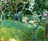 A Corner of The Bois d'Amour in Pont Aven By Emile Bernard