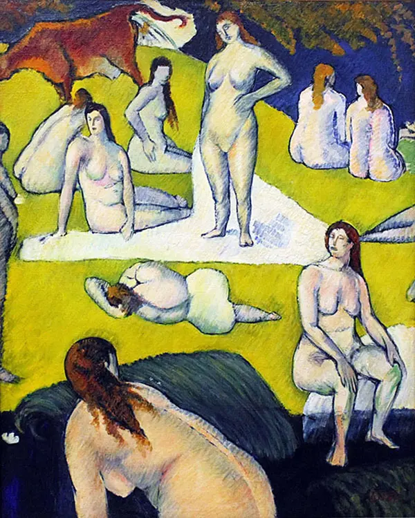 Baigneuses a la Vache Rouge 1887 By Emile Bernard
