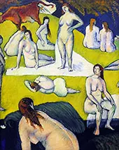 Baigneuses a la Vache Rouge 1887 By Emile Bernard