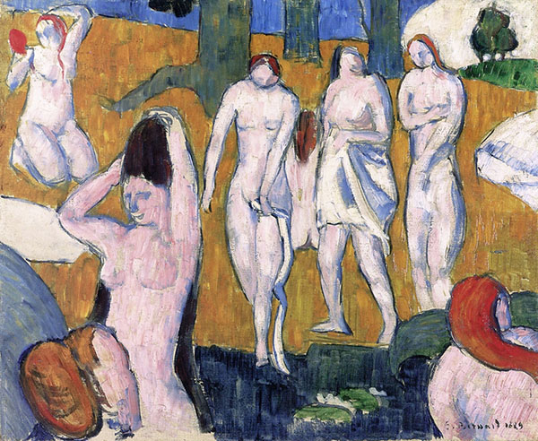Bathers 1889 by Emile Bernard | Oil Painting Reproduction
