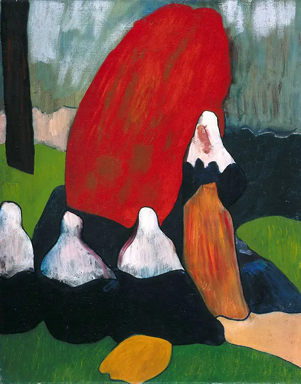 Breton Women with Seaweed By Emile Bernard