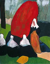 Breton Women with Seaweed By Emile Bernard