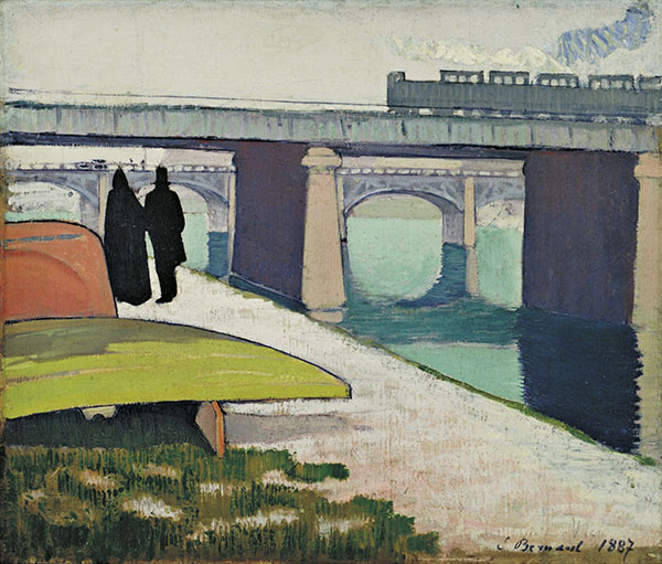 Iron Bridges at Asnieres by Emile Bernard | Oil Painting Reproduction