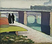 Iron Bridges at Asnieres By Emile Bernard