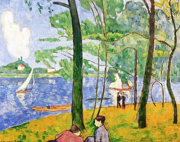 La Grande Jatte in Spring By Emile Bernard