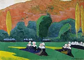 Les Femmes Bretonnes a la Priere By Emile Bernard