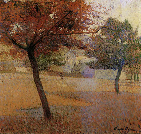 Orchard in Pont Aven 1886 By Emile Bernard