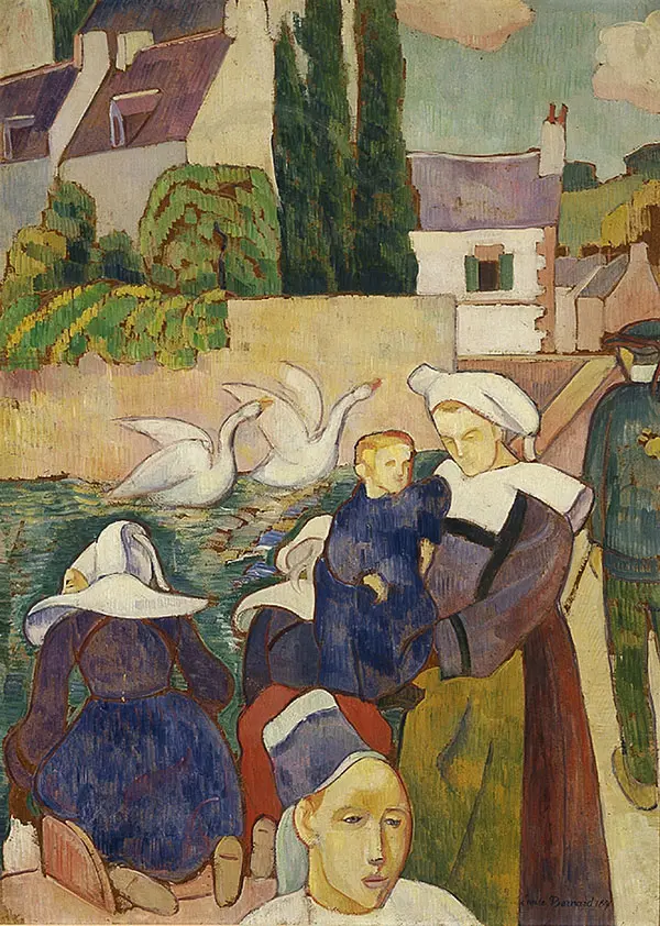Pont a Pont Aven 1891 By Emile Bernard