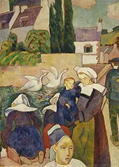 Pont a Pont Aven 1891 By Emile Bernard