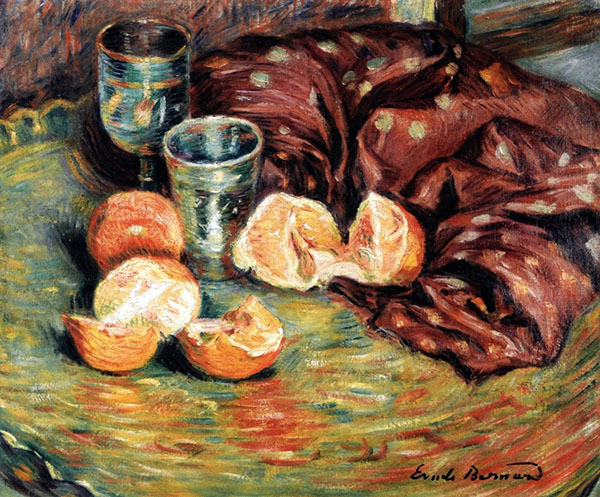 Still LIfe with Oranges by Emile Bernard | Oil Painting Reproduction