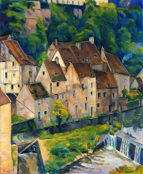 View of Semur I by Emile Bernard | Oil Painting Reproduction