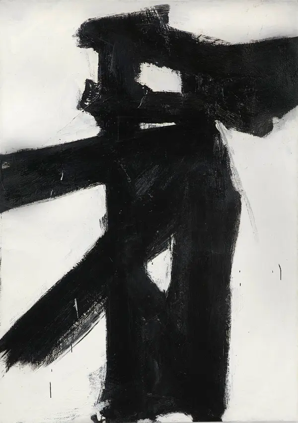 Untitled 1955 By Franz Kline