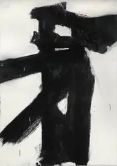 Untitled 1955 By Franz Kline