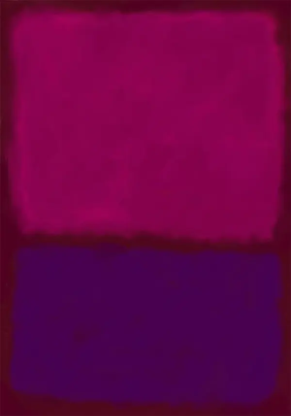 Untitled Violet and Magenta By Mark Rothko (Inspired By)