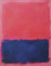 Untitled Pink over Blue By Mark Rothko (Inspired By)