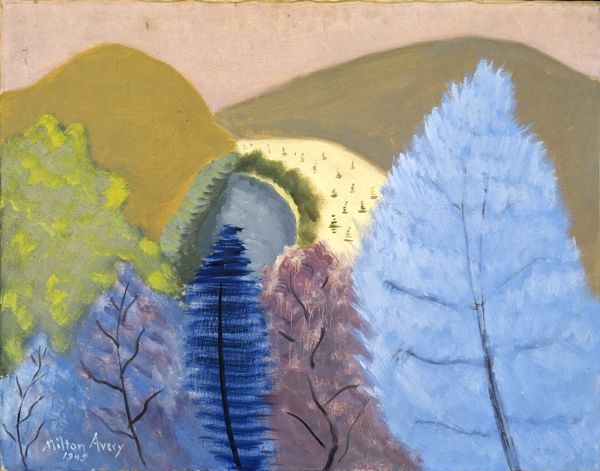 Blue Trees 1945 by Milton Avery | Oil Painting Reproduction
