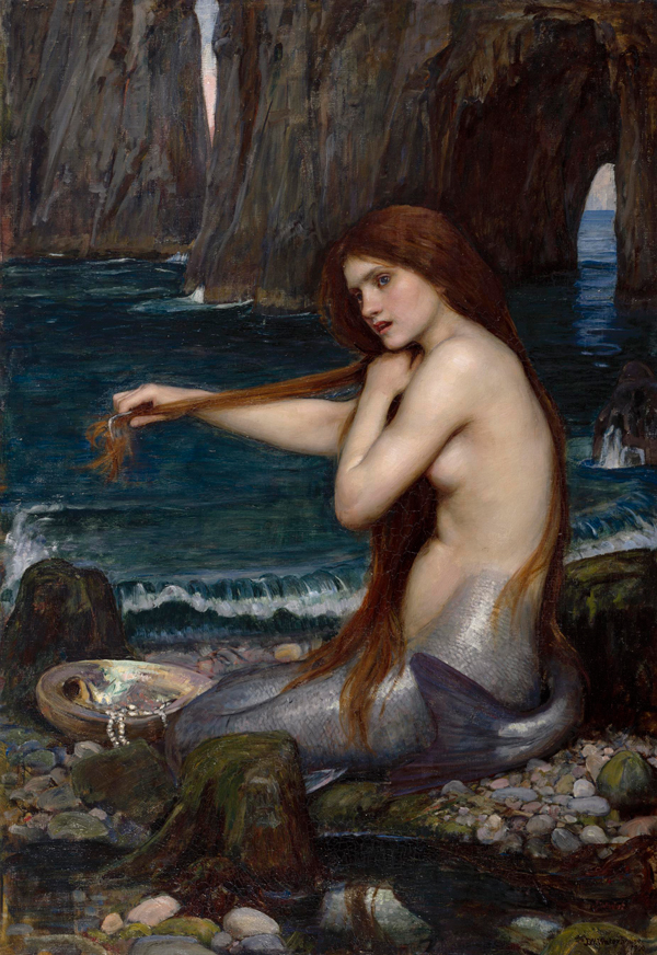 Mermaid 1900 by John William Waterhouse | Oil Painting Reproduction