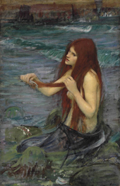 A Mermaid, Sketch By John William Waterhouse