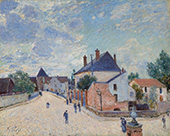 Street in Moret c1890 By Alfred Sisley