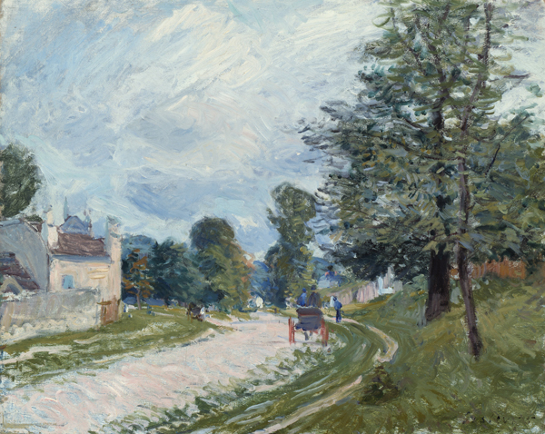 A Turn in the Road 1873 by Alfred Sisley | Oil Painting Reproduction