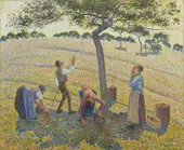 Apple Harvest at Eragny 1888 By Camille Pissarro