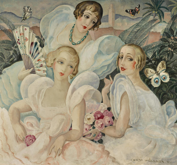 Les Femmes Fatales 1933 by Gerda Wegener | Oil Painting Reproduction