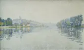 Banks of river Seine at Herblay 1899 By Paul Signac