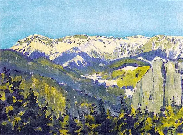 Landscape in Semmering 1913 By Koloman Moser