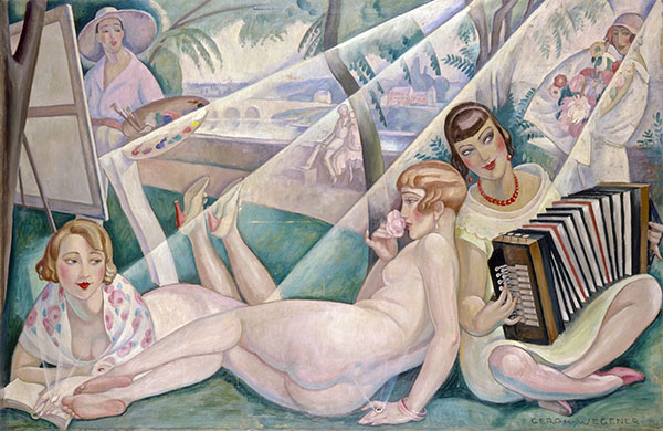 A Summer Day 1927 by Gerda Wegener | Oil Painting Reproduction