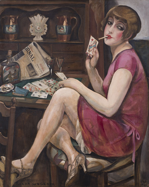 Queen of Hearts 1928 by Gerda Wegener | Oil Painting Reproduction