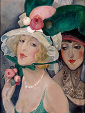 Two Cocottes with Hats c1925 By Gerda Wegener