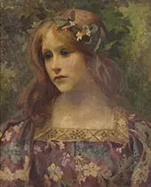 Portrait of a Young Girl By Elisabeth Sonrel