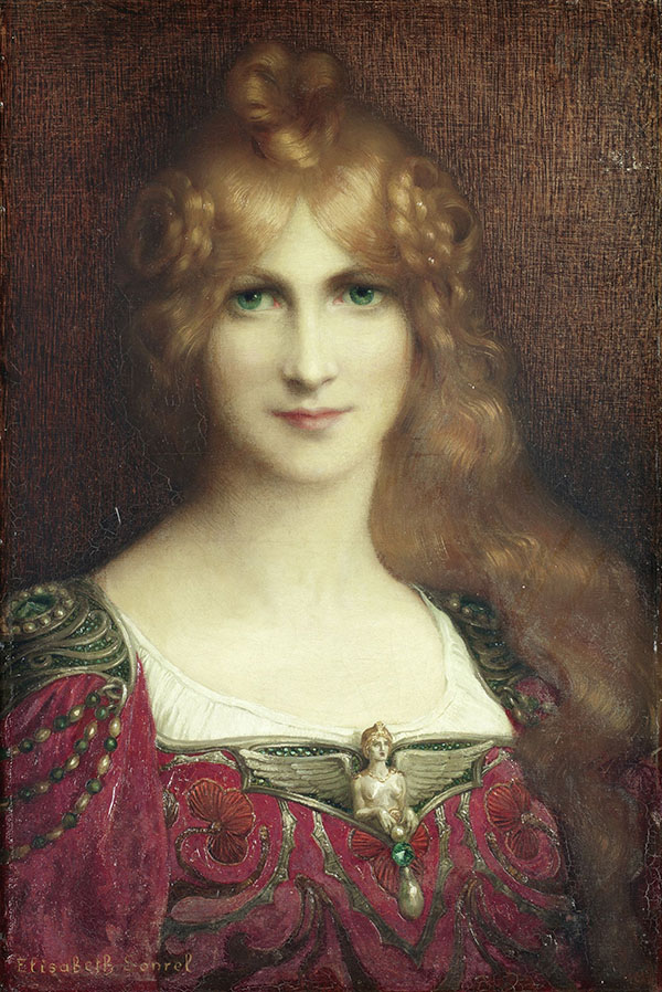 Young Woman by Elisabeth Sonrel | Oil Painting Reproduction