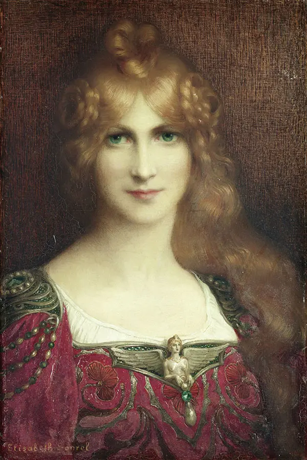 Young Woman By Elisabeth Sonrel