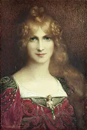 Young Woman By Elisabeth Sonrel