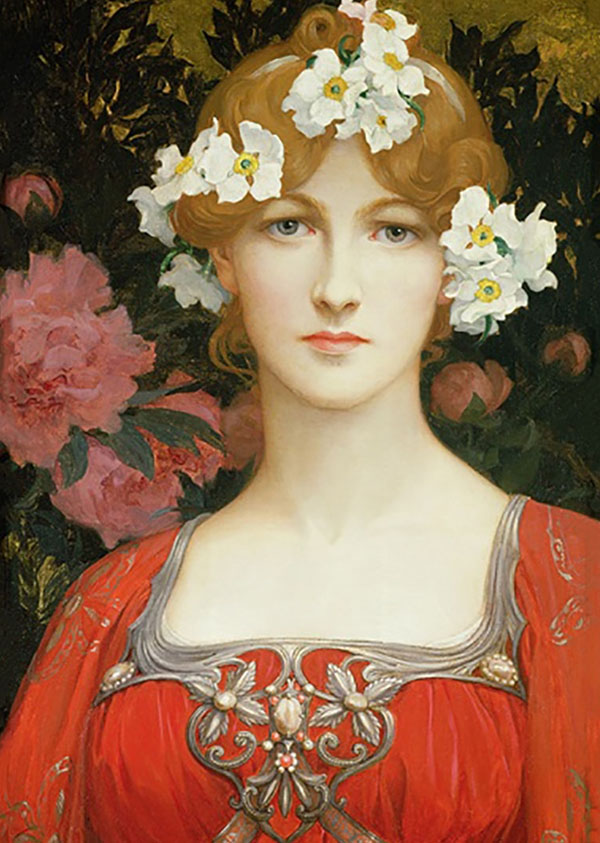 The Circlet of White Flowers | Oil Painting Reproduction