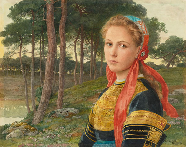 The Forest of Roceliande by Elisabeth Sonrel | Oil Painting Reproduction