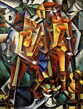 Composition with Figures 1913 By Lyubov Sergeevna Popova