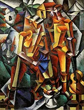 Composition with Figures 1913 By Lyubov Sergeevna Popova