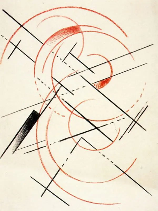 Space Force Construction 1921 By Lyubov Sergeevna Popova