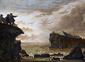 The Breach of The Sint Anthonisdijk in 1651 By Jan Asselijn