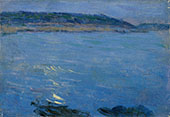 Blue Seascape in The Moonlight 1900 By Max Kurzweil