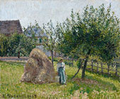 Apple Trees in Eragny Sunny Morning 1903 By Camille Pissarro