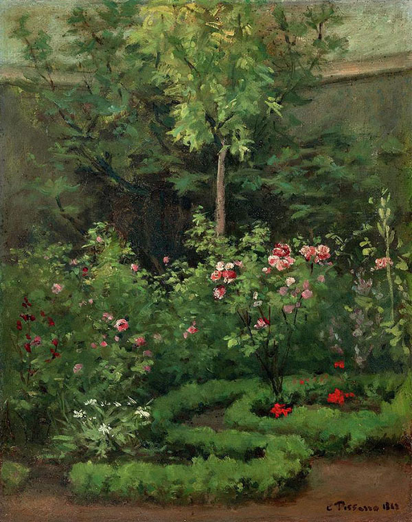 A Rose Garden by Camille Pissarro | Oil Painting Reproduction