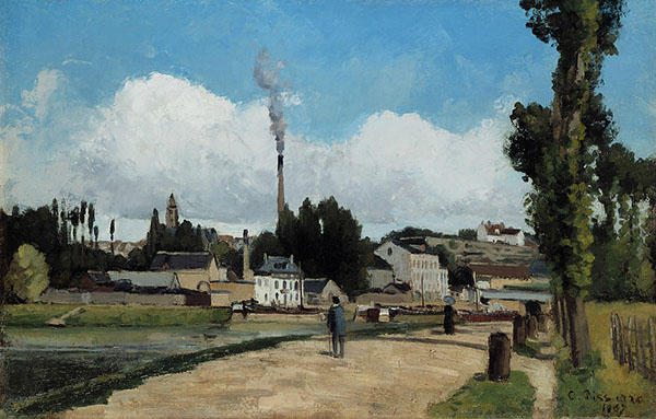 Banks of The Oise at Pontoise | Oil Painting Reproduction