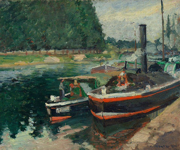 Barges at Pontoise The Metropolitan Museum of Art | Oil Painting Reproduction