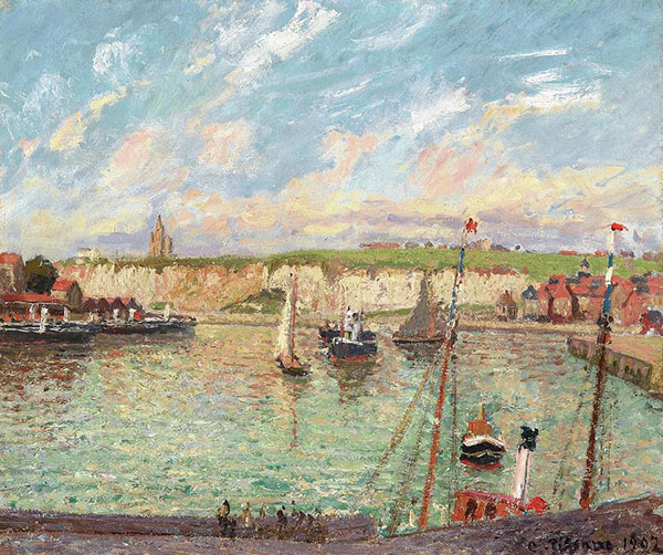Boats and Sailboats by Camille Pissarro | Oil Painting Reproduction