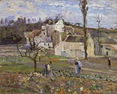 Cabbage Patch Near The Village By Camille Pissarro
