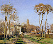 Entrance of a Village By Camille Pissarro