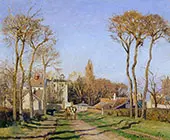 Entrance of a Village By Camille Pissarro